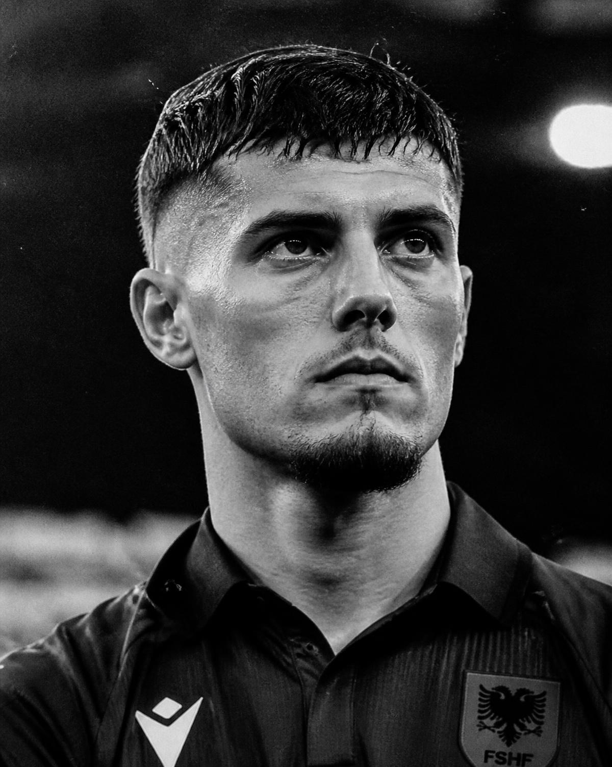 Portrait of a young footballer